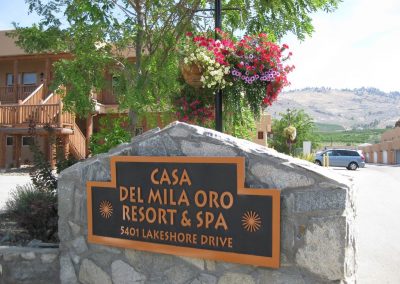 Entrance to Casa Del Mila Oro Resort and Spa