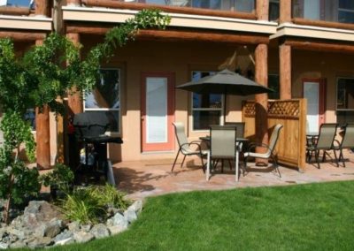 The Townhouse Patio | South facing with a BBQ with
